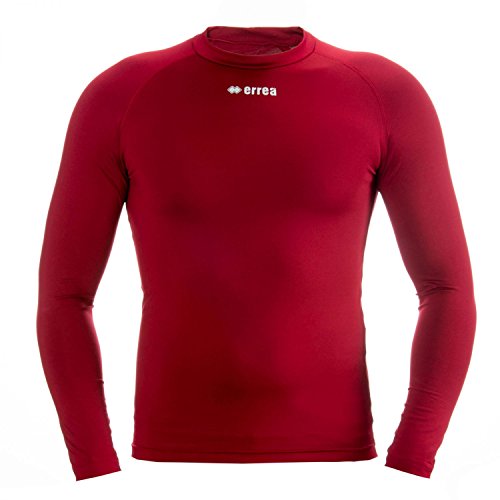 ERMES Funktionsshirt mit geringer Kompression (langarm) ideal zum Training beim Fußball, Running, Football, Rugby, Hockey u.v.m. · UNISEX Damen & Herren Unterziehshirt (Kompressionsshirt) aus Polyester-Stoff für Individual- & Teamsport von Erreà