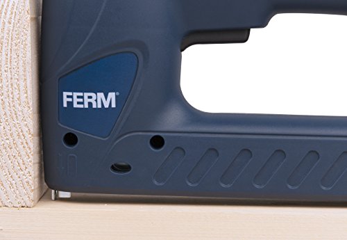 Ferm Elektrotacker – Schlagkraftreguliering – 400 Klammern – 100 Nägel, 1 Stück, ETM1004 - 5