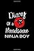 Produktbild Diary of a Handsome NINJA Boy: NINJA Warrior Funky Novelty Gift for Boys & Kids ~ Small Blank Lined Travel Notebook