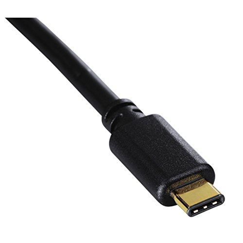 Hama USB C Kabel (Adapterkabel USB-Type-C-Stecker auf USB-3.1-A-Stecker) vergoldet, doppelt geschirmt, 1,80 m, schwarz - 4