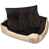 vidaXL Hundebett mit Kissen Hundekorb Hundesofa Katzenbett Hunde Katzen Tier Bett S