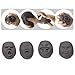Humorous Vent Human Face Ball Squeeze Face Toys Decompression Stress Pressure Reliver Face Top Anti-stress Helper for Kids Officer - A Set of 4Pcs (Black)