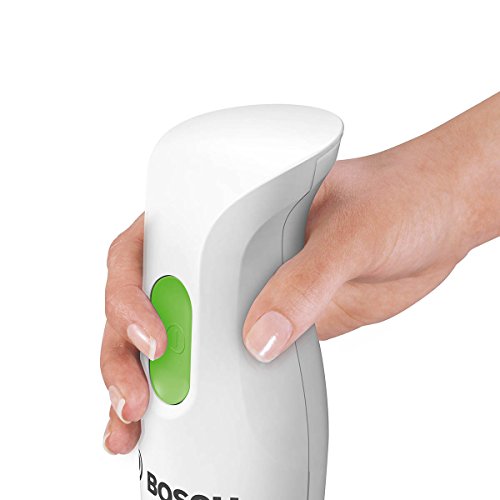 Bosch MSM2623G Stabmixer CleverMixx, 600 W, Vier-Klingen Messer QuattroBlade, Edelstahl-/Mini Mixfuß, weiß/vivid grün - 2