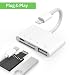 Produktbild Kingone SD Kartenleser, 4 in 1 Lighting auf USB Camera Connection Memory Card SD/TF Card Reader Adapter with SD/TF Card Port for Phone iPad USB 2.0 Kamera Kartenleser Charging Port for Phone X/8/7