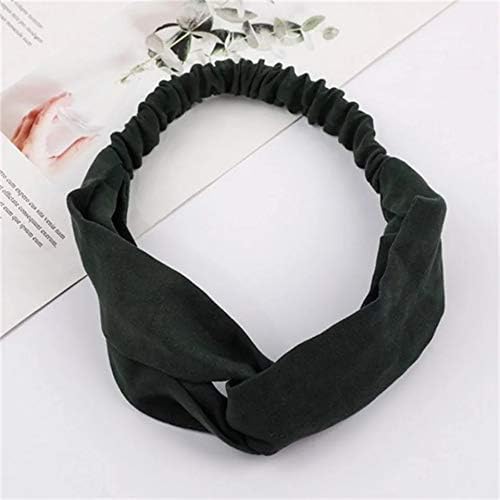 Solid Suede Fabric Knot Stretchable Hairband Headband for Women