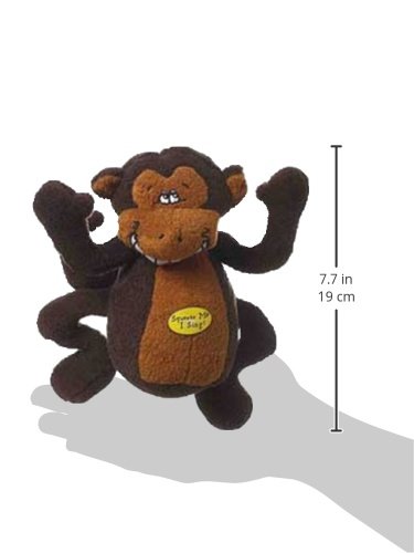 Multipet-Deedle-Dude-8-Inch-Singing-Monkey-Plush-Dog-Toy-Brown