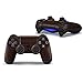 Produktbild Morbuy Design PS4 Schutzfolie Skin Sticker Aufkleber Set styling für Sony Playstation 4 Controller X 1 ( Auch PS4 Slim & PS4 Pro ) (Wood Dark-Brown)