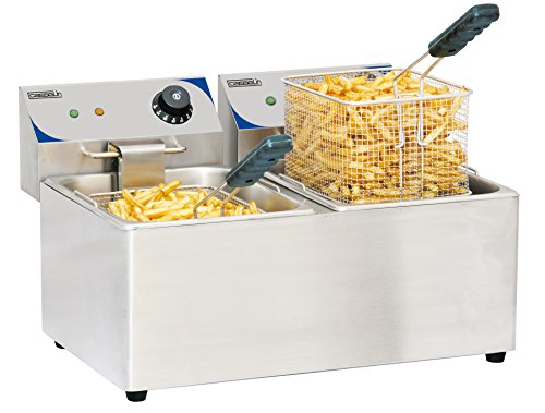 Casselin CFE82 - Friteuse électrique 2 x 8 litres