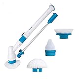 【PARA MÚLTIPLES USOS EN TU HOGAR】El cepillo de limpieza automático se puede utilizar en interiores y exteriores, limpia todas las superficies de la unidad con un paño suave, perfecto para zonas con curvas, baños, duchas, ventanas.