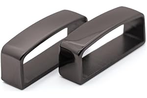 XKSOCT Herren Gürtelschnalle Zubehör-Gürtelschlaufe Keeper 2 Stück Für Herren Gürtelhalter Gürtelbefestigung Edelstahl Gürtelschlaufe