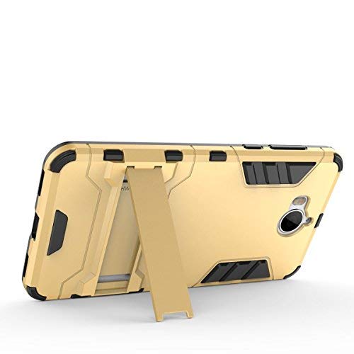 Huawei Y6 2017 Funda  SMTR Ultra Silm H  brida Rugged Armor Case Choque Absorci  n Protecci  n Dual Layer Bumper Carcasa con pata de Cabra para Huawei Y6 2017  rojo