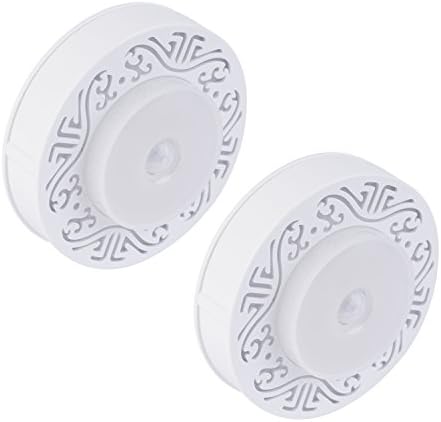 2 Pack Motion Sensor Light, Motion-sensing Battery-Operated LED Nightlight Stick-Anywhere Indoors ,Auto On/Off Wall Light for Kids Room,Bedroom,Hallway,Bathroom,Cabinet,Closet,Kitchen-Warm White❄