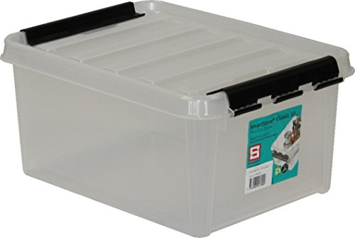 Orthex 34820703 3er-Set Clipbox Smart Store Classic 10, 8 Liter, transparent - 3