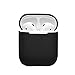 Price comparison product image ROHSCE AirPods Silicone Box Apple AirPods Earphone Case Silicone Shock Proof Protective Case Cover Anti Lost Non-Slip Case for Apple Airpods Air Pods (black)