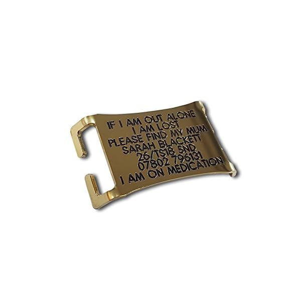 Deeply engraved easy fit agility collar tag, up to 21mm collar Dogs.co.uk