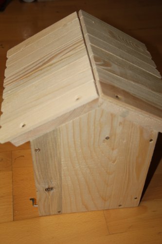 Eichhörnchen-Haus-Bausatz XXXL-(Ei Bausatz)-Eichhörnchenhaus-Bausatz-Nistkasten-Kobel-Holzschindeldach-Vogelhaus - 8