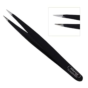Professional Eyebrow tweezer Pointed plucker hair remover Tweezerette (ORANGE) - Image 2