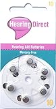 Hearing Aid Batteries Size 10 by Hearing Direct - Pack of 30