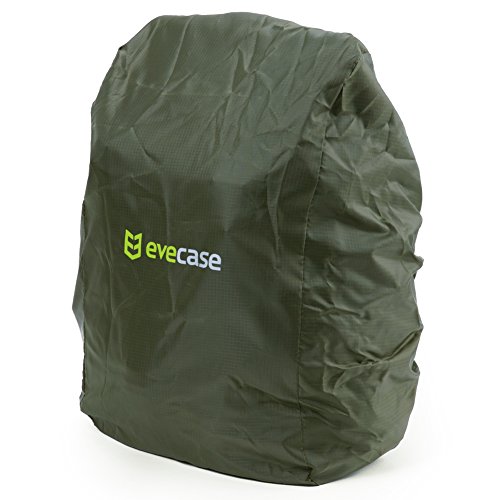 Evecase Verwandelbarer Schul- DSL-Kamera- Objektiv- Rucksack aus Leinen mit Regenschutz       schwarz  F  r Canon  Nikon  Sony  Fujifilm  Panasonic  P