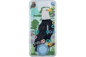 MIBANDERA Mini giochi d'acqua giochi di acqua ad anelli per ragazze e ragazzi, gioco di abilità di viaggio Aguaplay. Water Geme. Aqua Play (Wildlife Aguila)