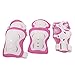 Produktbild kangqi Kinder Knie Palm Ellenbogen Schutz Support Rollerskaten (Fuchsia)