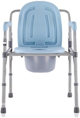 SHKD Healthcare Folding Old Man Over Toilet Chair Pregnant Moving Toilet Bath Chair Shower Chair 5 Adjustable height , B