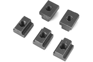 TOPINCN Écrous T Slot M8 / M10 Finition en Oxyde Noir Écrous Slot T Enfiler dans les Rainures en T des Tableaux de Machines-outils (M8)