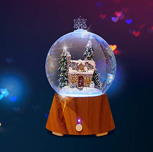 Preisvergleich Produktbild Weihnachtsgeschenk kreative intelligente Bluetooth-Lautsprecher Baumhaus Kristallkugel Audio Lampe Liebhaber Geburtstagsgeschenk