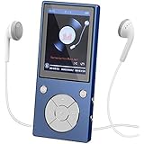 CCHKFEI 32GB MP3 Player Bluetooth 6,1cm (2,4 Zoll) Bildschirm Metall mit Lautsprecher FM-Radio Sprachaufzeichnung für Kinder