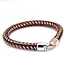 Produktbild Ibralet Lederarmband Für Herren, Klassische Wm Charme Bangle Für Männer Frauen Magnetschnalle Armband Einfaches Geschenk Schmuck Armband Accessoires Festival Paar Geschenk Der Freundschaft