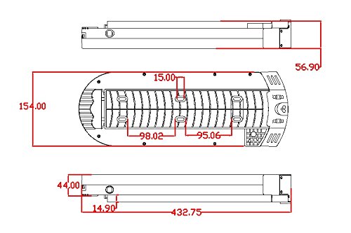 Akku 36V 13Ah Lithium Ionen Fahrradakku für E-Bike und Aufladegerät Schwarz - 8