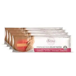 Sirona Herbal Period Pain Relief Patches - Pack of 20 | Instant Relief from Menstrual Cramps | Cool Patches with No Chemical Actives | No Side Effects