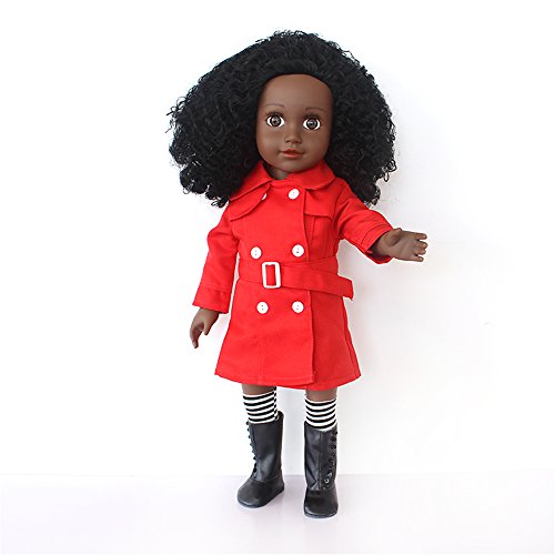 Farvision Girl® African American 18 inch Fashion Doll Curly Girls -18