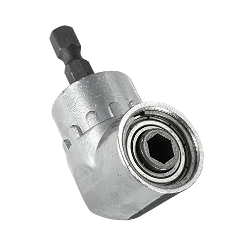 Drillpro 105 °Winkelschrauber 1/4“ Vorsatz Adapter,Hex Bohrer Schraubendreher Bit Einsatz Halter Adapter Winkelschraubendreher Winkelbohrmaschine - 4