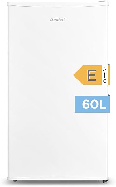 COMFEE' RCU60WH2(E) Congelador Vertical 60L para Cocina Pequeña, Monopuerta, Temperatura Ajustable, Silencioso, Puerta Reversible, Instalación Libre, Blanco - 1