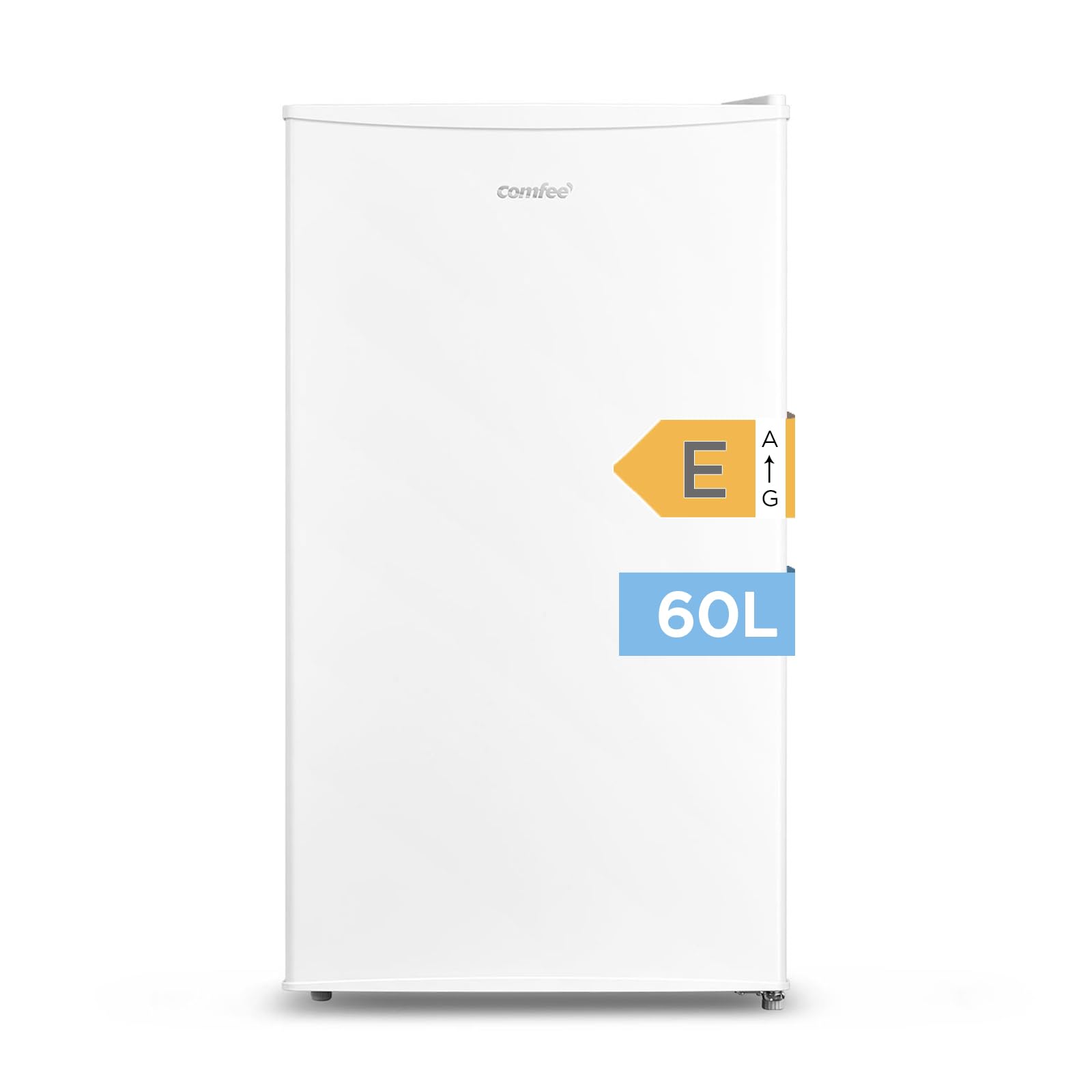 COMFEE' RCU60WH2(E) Congelador Vertical 60L para Cocina Pequeña, Monopuerta, Temperatura Ajustable, Silencioso, Puerta Reversible, Instalación Libre, Blanco - 1