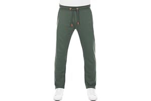 riverso Męskie spodnie dresowe RIVGuido spodnie treningowe do joggingu, spodnie sportowe, spodnie rekreacyjne, regularne, jednokolorowe, długie kieszenie, bawełna, czarne, szare, zielone, niebieskie,