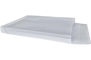 UNIVERS GRAPHIQUE 20 großer Umschlag - White Faltenbalgabdeckung 260 x 330 + 30 mm Außen braun weiß Papier in 115 g