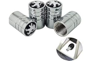 AKXBEFU 4 Pezzi Cappucci delle Valvole per Peugeot 308 408 508 RCZ 208 3008 2008, Tappi Valvole Pneumatici Auto, Tappini Gomme Auto, Coperchio della Valvola del Pneumatico