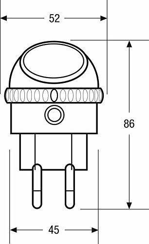 OSRAM LED-Steckdosenlicht / Nachtbeleuchtung / LUNETTA / weiß / Dämmerungssensor / 360 ° drehbarer Leuchtkopf - 4