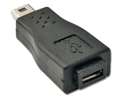 LINDY 71235 – USB-Adapter 2.0 – Micro-B-Kupplung an Mini-B-Stecker