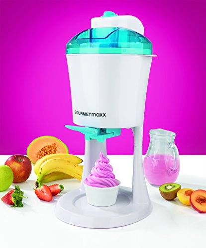 GOURMETmaxx Softeismaschine 750ml 12W blau/weiß ( Auch für Frucht-Eis, Sorbets oder Joghurt-Eis) - 2