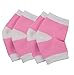 Makhry 2 Pairs Moisturising Silicone Gel Heel Socks for Dry Hard Cracked Skin Moisturizing Open Toe Comfy Recovery Socks Women Size 4.5-7.5 (M, Pink)