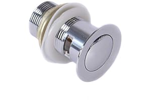 SOYTICH Ablauf für Waschbecken mit Überlauf. Ablaufventil Abflussventil Push Up, Push04