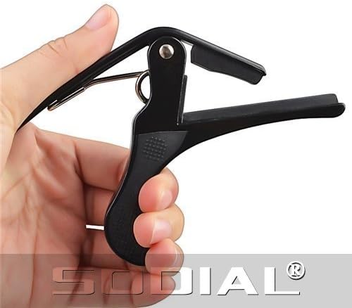 TOOGOO(R) Premium Quick Change Folk Acoustic Electric Guitar Banjo Trigger Capo Key Clamp