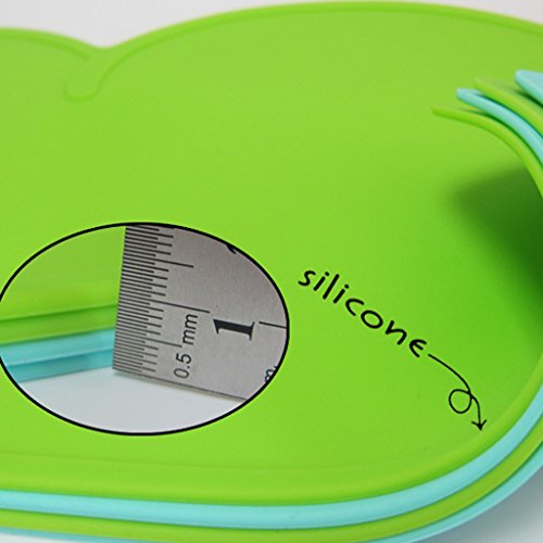 Silikon Platzset Wolke Matte Tischset Platzset Platzdeckchen Tischmatte Unterlage 47.8 x 27cm – Dunkelgrau - 7