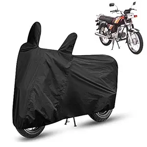 AutoRetail Two Wheeler Bike and Scooty Cover for Hero CD 100 SS with Buckle Lock (Black)