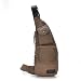 Produktbild Reeseiy Canvas Schultertasche Mond Mongolei Brust Tasche Notebook Rucksack Vintage Casual Jugendliche Notebooktasche Daypacks (Color : Coffee, Size : One Size)
