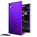 Price comparison product image Sony Xperia XA1 - Armour Hybrid Hard Clip On Shell Case Cover + Screen Protector + Stylus (Purple)