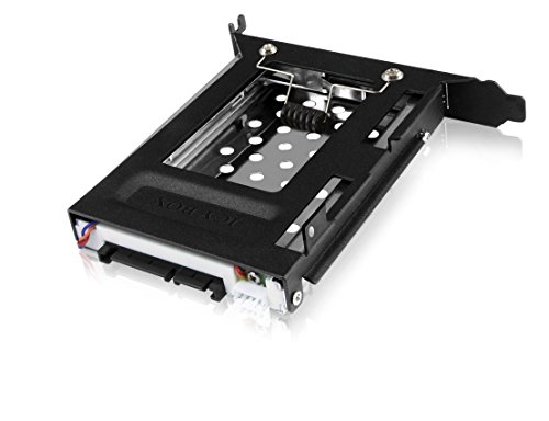 Icy Box IB-2207StS Wechselrahmen für 2,5″ (6,35 cm) SATA HDD/SSD passend für einen PCI-Erweiterungsschacht mit SATA III und EasySwap schwarz - 4